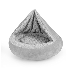 Lit pour animaux de compagnie ultra moelleux et bouclé pour chiens et chats, lit rond pour chien avec housse amovible et lavable - Product Image 2