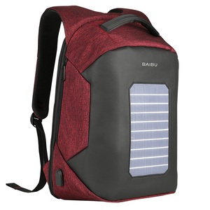 Mochilas antirrobo inteligentes impermeables para hombre, mochila escolar para ordenador portátil con Panel Solar - Product Image 5