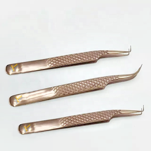 แหนบถอนขนตาสแตนเลสอเนกประสงค์แบบญี่ปุ่นสำหรับใช้ติดโลโก้แบบโค้งแข็งแรงทนทานปลายแหลมสวยงามปรับแต่งได้ - Product Image 5