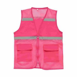 Gilet de sécurité réfléchissant imperméable de classe 2 ANSI à haute visibilité avec logo personnalisé pour les travaux de construction - Product Image 5