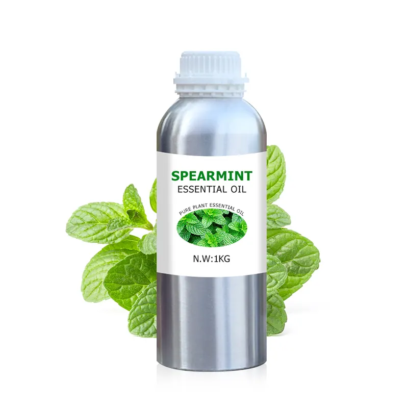 Suministro directo para la exportación de aceite de menta verde 100% orgánico aceite esencial de masaje de menta verde de aromaterapia