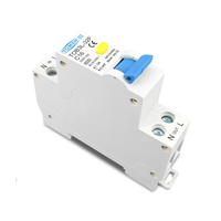 TOMZN RCBO 1P+N 6KA Disjoncteur différentiel à courant résiduel automatique Protection contre les surintensités et les fuites 18MM 230V 50/60Hz