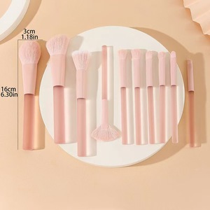 Juego de brochas de maquillaje color morado, herramientas de maquillaje, brocha para polvos sueltos, brocha para sombra de nariz, brocha para sombra de ojos, brocha para labios, juego completo de maquillaje - Product Image 6