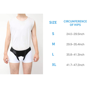 Sabuk pendukung <span class=keywords><strong>Hernia</strong></span> <span class=keywords><strong>Inguinal</strong></span> yang dapat disesuaikan untuk pria dan wanita dengan 2 bantalan tekanan yang dapat dilepas untuk menghilangkan rasa sakit dan nyaman - Product Image 4