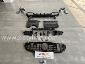 XLstyling pare-chocs avant grille diffuseur arrière matériau abs pour <span class=keywords><strong>mercedes</strong></span> w206 mise à niveau vers c63 style bodykit - Product Image 2