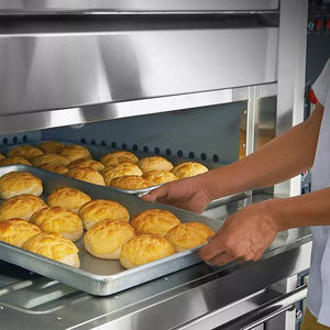 <span class=keywords><strong>Four</strong></span> à pâtisserie électrique industriel à <span class=keywords><strong>double</strong></span> étage et quatre plateaux pour pain et gâteaux, équipement de boulangerie commercial, fabricant de fours - Product Image 5