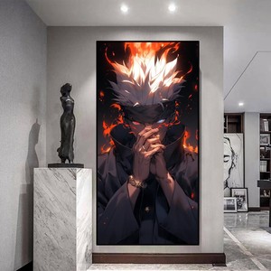 Affiche imprimée HD Jujutsu Kaisen GOJO Anime, Peinture lumineuse LED, Décoration d'éclairage domestique <span class=keywords><strong>pour</strong></span> chambre, Murale de haute qualité <span class=keywords><strong>pour</strong></span> usine - Product Image 2