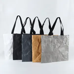 Vente en gros de sacs à provisions pour femmes écologiques sacs en papier Dupont Tyvek colorés et lavables