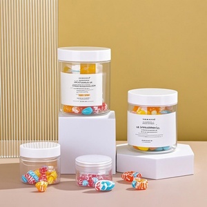 Envase de Plástico de Grado Alimenticio, Frasco de Plástico Transparente para Dulces y Gomitas, 1oz 2oz 3oz 4oz 6oz 8oz, Frasco Redondo de Plástico PET - Product Image 5