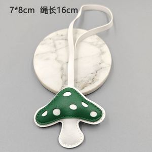Wholesale Fashion Mushroom <b>Keychain</b> Cute <b>Leather</b> Bag Pendant Car Accessory Customizable Charm Hot Selling - Product Image 3