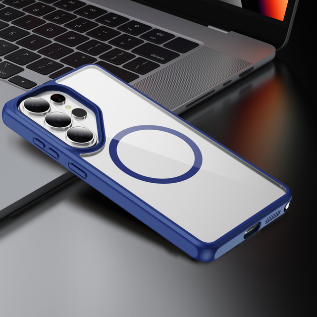 Premium Quality High Transparency Magnetic Wireless Charging Anti Slip Anti Drop Phone case for Samsung Wholesale Bulk