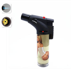 2025 nouveau briquet torche incliné à flamme électronique multi-usages avec serrure - Product Image 2