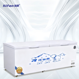 Réfrigérateur à double porte avec congélateur coffre intégré, congélateur commercial essentiel pour <span class=keywords><strong>boucherie</strong></span> et cuisine - Product Image 5