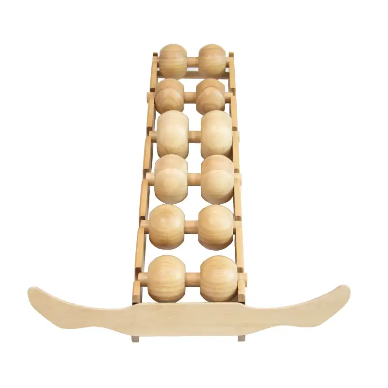 לעיסוי מוצרי עץ חזרה רולר אלונקה עמוד השדרה Aligner ack קרקר עבור כאבי גב הקלה ושרירים התאוששות