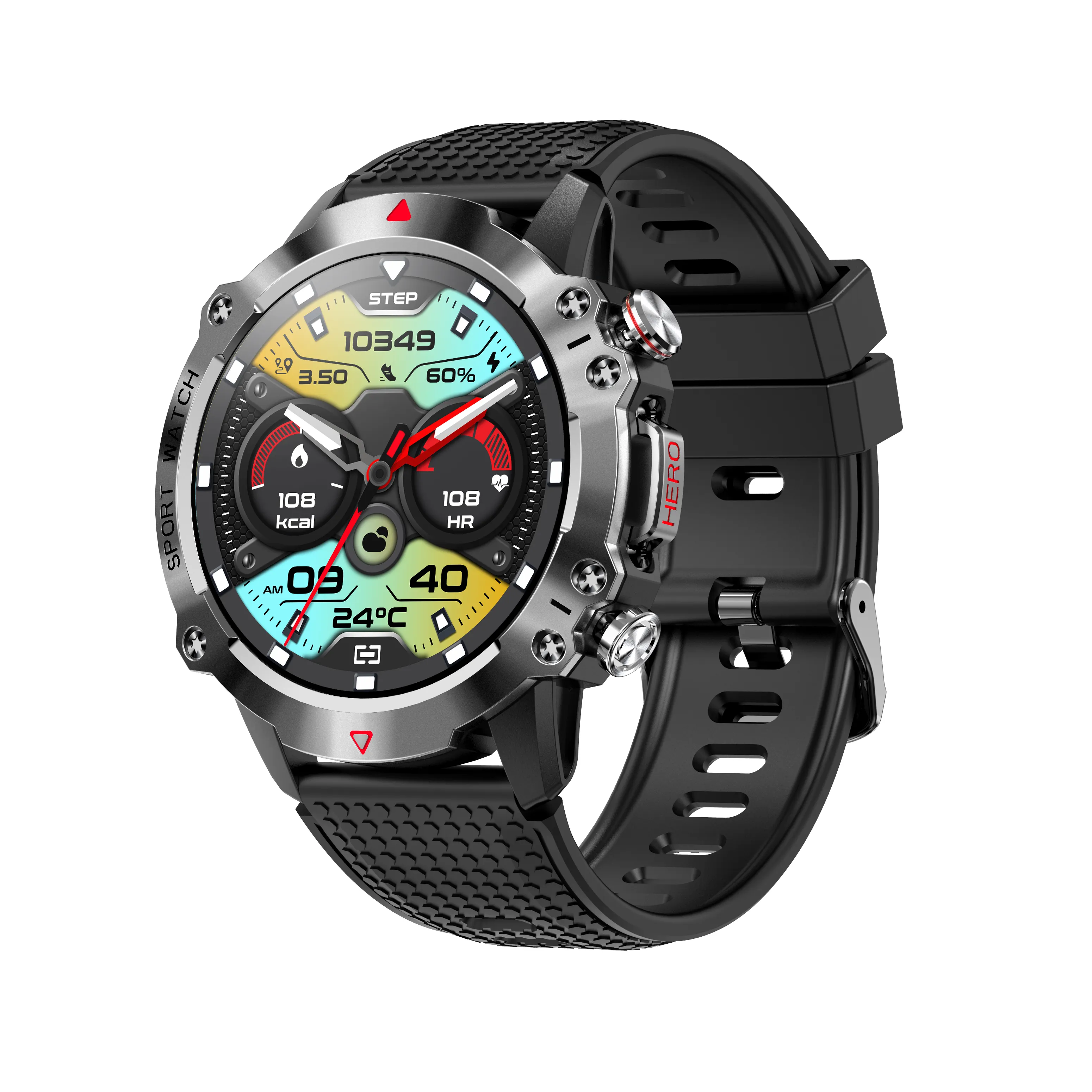 Robusto Smart Watch 2023 di alta qualità 450 mAh lunga durata della batteria orologio sportivo all'aperto Relojes Inteligentes Smartwatch Hombre