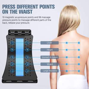 Perangkat traksi Lumbar pijat Chiropractic perenggang punggung untuk pereda nyeri punggung bawah dengan perangkat peregangan yang dapat disesuaikan - Product Image 2