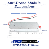 Amplificateurs de puissance RF personnalisables 50W 1500-1700MHz Module Lora GaN Module anti-drone VCO intégré