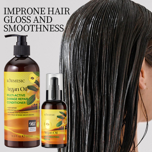 KORMESIC – Kit de Soins Capillaires Hydratants Multi-Actions à l'Huile d'Argan et Kératine, Marque Privée – Shampoing et Huile Capillaire Nourrissante Anti-Pelliculaire - Product Image 3