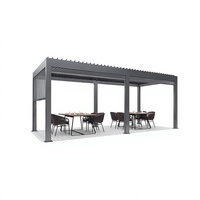 Auvent rétractable motorisé en aluminium durable, imperméable, avec télécommande, pour terrasses, piscines, jardins, balcons, garantie 7 ans
