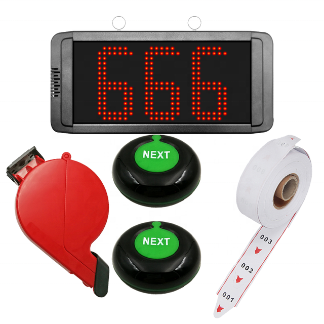 Digital Queuing Machine / Ticket Calling System with LED Display & Auto Ticket Dispenser - Self-Service Queue Solution