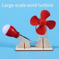 Ensemble d'invention de bricolage de génération d'énergie éolienne pour les élèves du primaire paquet de matériel d'enseignement à la vapeur jouets d'ingénierie scientifique