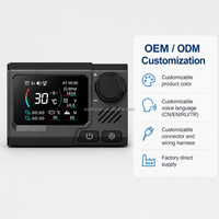 OkyRie HC-K024 Interruptor de Calefacción de Estacionamiento, Controlador Digital LCD para Calefacción de Aire Diésel, 12V 24V Universal para Camiones, Autocaravanas y Furgonetas