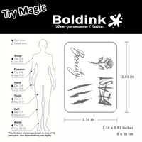 Tatouage au stylo Boldink personnalisé, effet réaliste de griffures de bête, art corporel, imperméable, longue durée (2 semaines), encre Jagua Juice