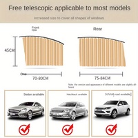 Rideau magnétique de luxe pour intérieur d'automobile Pare-soleil pliable pour fenêtre latérale rétractable automatique privée