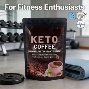 Café Instantáneo Keto de Marca Privada, Café Natural con MCT, Mantequilla de Animales Alimentados con Pasto y Ghee Orgánico, 10 g/sobre, Bebida de Café Diaria - Product Image 3