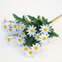 7 Tangkai Bunga Daisy Plastik Buatan Kecil, Buket Mini Reguler untuk Dekorasi Pernikahan, Rumah, Alat Peraga Fotografi, Bunga Palsu, Warna Dapat Disesuaikan