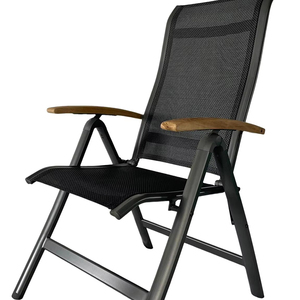 Chaises <span class=keywords><strong>de</strong></span> <span class=keywords><strong>jardin</strong></span> d'extérieur portables <span class=keywords><strong>en</strong></span> <span class=keywords><strong>aluminium</strong></span> avec design pliable moderne <span class=keywords><strong>et</strong></span> siège textilener pour un rangement facile - Product Image 1