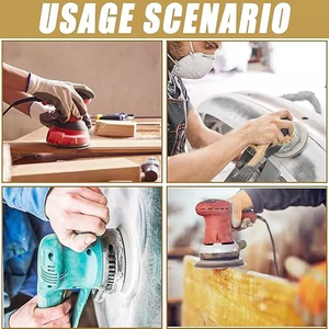 25pcs-set 30sets-carton 150mm 40/60 discos de lijado de grano 7 agujeros SATC papel de <span class=keywords><strong>lija</strong></span> Orbital almohadillas de gancho y bucle mejor <span class=keywords><strong>precio</strong></span> - Product Image 6