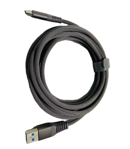 สายผ้าทอข้อมูลแบบถักสำหรับโทรศัพท์มือถือสายไมโคร iOS แบบสายชาร์จเร็วสาย USB - Product Image 1