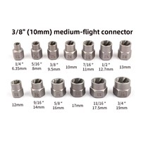 Kit extracteur d'écrous 14 pièces avec douilles à filetage inversé, douilles pour écrous dénudés, outils de démontage de vis/écrous endommagés, fabriqué en Chine