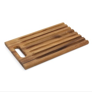 Planche à découper en bois rectangulaire moyenne avec poignée pour steak, sushi, pain, pâtisserie - Product Image 1
