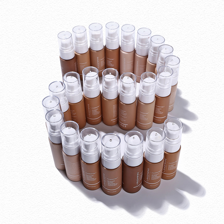 Natural Full Coverage waterproof private label face matte foundation for white or dark skin halal For Dark And Other Skin