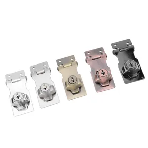 Cabinet Door Lock Clasp Buckle Barn Door Latch Gate Bolt Latch Zinc Staple Buckle For Door Lock