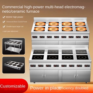 Placa de Inducción Eléctrica Comercial de 500W para Cocina, 2 Quemadores, Control Táctil, Temporizador y Ajuste de Temperatura, Superficie de Vidrio - Product Image 5