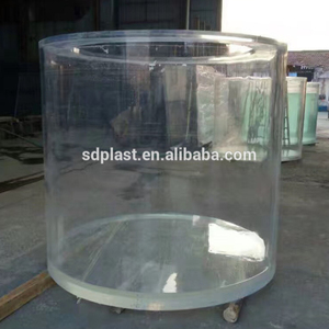 Fabrikant Custom Grote Clear Cilinder Acryl <span class=keywords><strong>Aquarium</strong></span> Acryl <span class=keywords><strong>Aquarium</strong></span> - Product Image 4