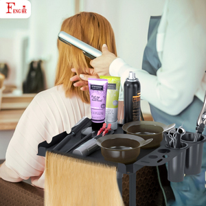 Chariot de Salon de <span class=keywords><strong>Coiffure</strong></span> et Spa Noir à 2 Niveaux pour Extensions de <span class=keywords><strong>Cheveux</strong></span> – Vente en Gros - Product Image 6