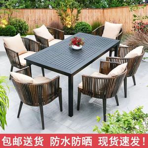 <span class=keywords><strong>Mesa</strong></span> y silla para exteriores Villa patio jardín terraza ocio <span class=keywords><strong>mesa</strong></span> <span class=keywords><strong>de</strong></span> madera <span class=keywords><strong>de</strong></span> plástico combinación <span class=keywords><strong>de</strong></span> <span class=keywords><strong>mesa</strong></span> y silla <span class=keywords><strong>de</strong></span> ratán para exteriores - Product Image 5