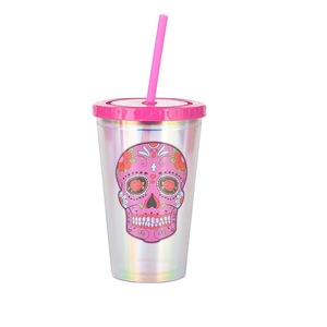 <span class=keywords><strong>2023</strong></span> Europa América personalizado Halloween creativo doble ventosa de plástico Festival tema ecológico transparente taza de agua fiesta - Product Image 1