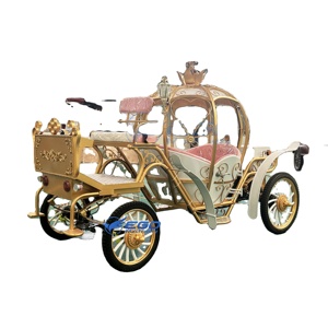 Popular Carruaje Eléctrico Turístico sin Caballos / Carroza Blanca con Forma de Calabaza / Carruaje de Boda Cenicienta en Oferta - Product Image 1