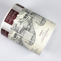 Feuille d'or personnalisée en relief UV étiquettes en papier adhésif imperméable à l'eau autocollant permanent fort pour bouteilles de vin rouge bière jus de fruits