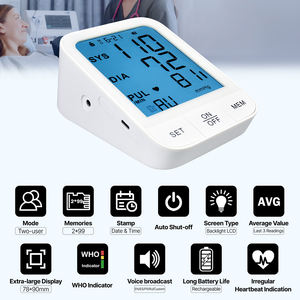 Sfigmomanometro Elettronico Premium con Schermo Ultra da 5 Pollici, Misuratore di <span class=keywords><strong>Pressione</strong></span> Sanguigna Digitale Automatico per Braccio Superiore - Product Image 2