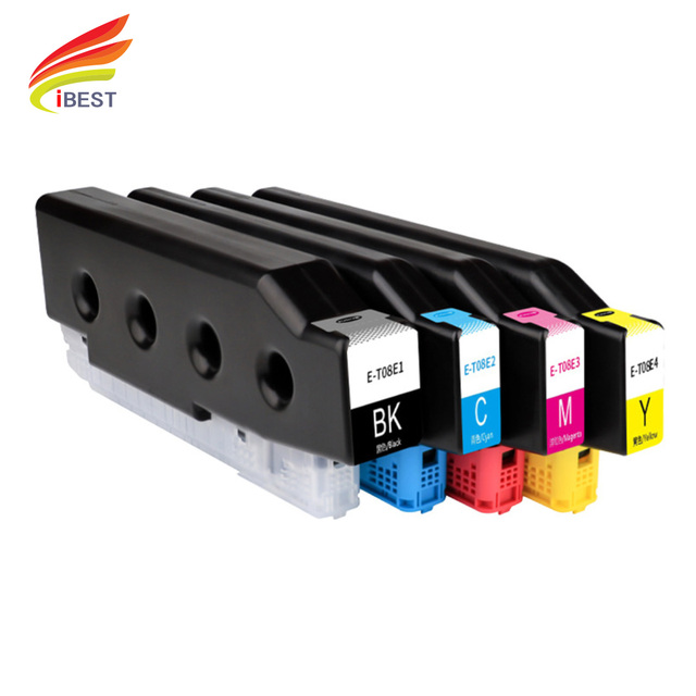 Compatible Ink Cartridge EPSON T08E1 T08E2 T08E3 T08E4 T08G1 T08G2 T08G3 T08G4 Compatible for Epson WorkForce AM-C5000 C6000