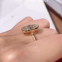 IGI-Zertifizierter CVD HPHT 14k 18k Massivgold Labor-Gezüchteter Diamant-Verlobungsring für Damen 2ct 3ct VVS Schmuck nach Maß