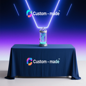 Nappes carrées modernes en tricot personnalisées, écologiques, 100 % polyester, tailles et couleurs au choix, pour hôtels, expositions et usage domestique. - Product Image 6