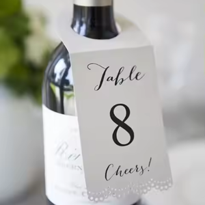 Tùy chỉnh in logo thương hiệu thẻ giấy rượu vang & Chai Nước cổ treo thẻ - Product Image 2