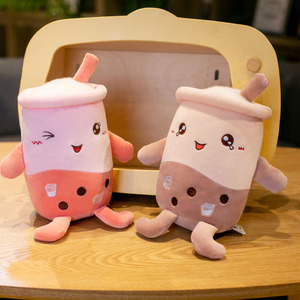 Juguetes de Peluche Kawaii en Forma de Taza de Té con Leche Boba, Peluches de Burbujas Rellenos de Algodón PP, Muñeca de Peluche, Regalo de Cumpleaños o Días Festivos para Niños - Product Image 3